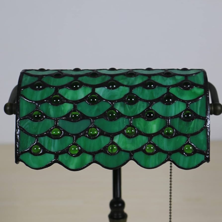 Amazon.co.jp : バンカーズランプグリーンステンドグラスデスク